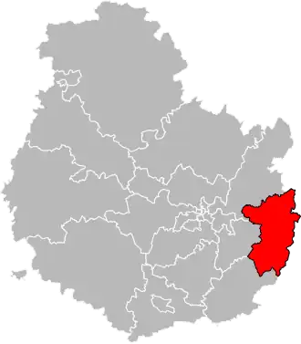 Locatie van het kanton