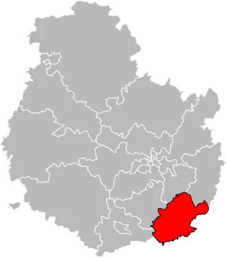 Locatie van het kanton