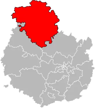 Locatie van het kanton