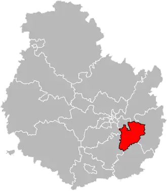 Locatie van het kanton