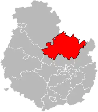 Locatie van het kanton