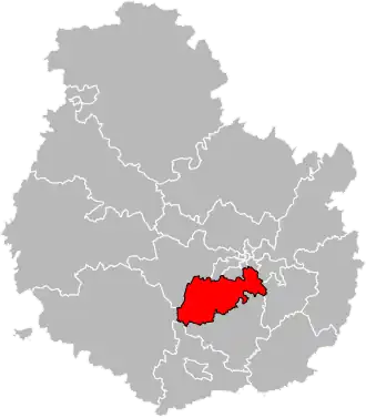 Locatie van het kanton