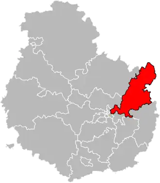 Locatie van het kanton