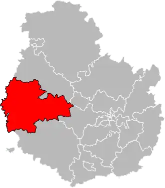 Locatie van het kanton