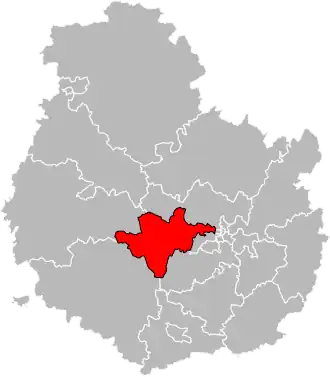 Locatie van het kanton