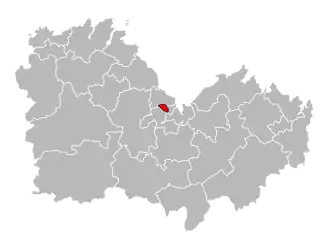 Locatie van het kanton