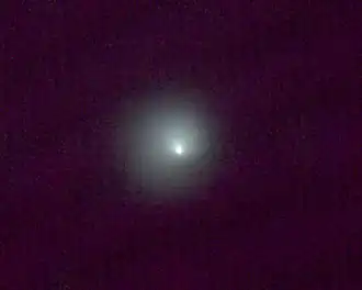 De komeet Bernardinelli-Bernstein op 28 maart 2022