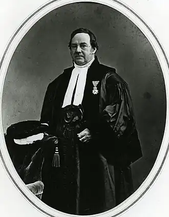 De Vos in toga, ca. 1870, door Maurits Verveer.