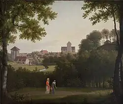 Gezicht op Kongens Lyngby, 1810