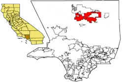 Locatie van Palmdale