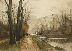 Kanaal in de herfst (1921)