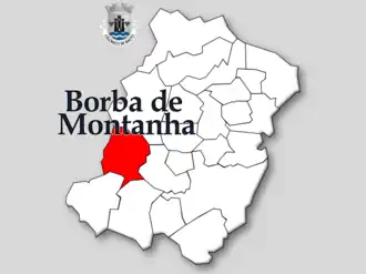 Kaart van Borba de Montanha