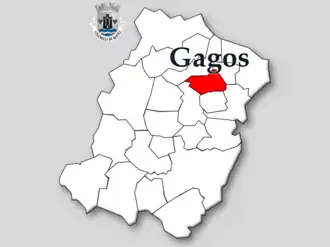 Kaart van Gagos
