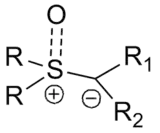Algemene structuurformule van een zwavelylide