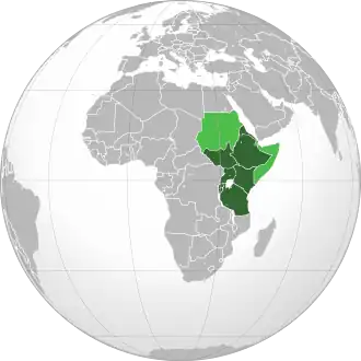 CECAFA leden ■&nbsp;Geen UAFA-lid ■&nbsp;Ook UAFA-lid