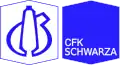 Logo van de voormalige chemische fabriek CFK Schwarza