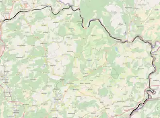 Spoorlijn Ettelbruck - Grevenmacher op de kaart