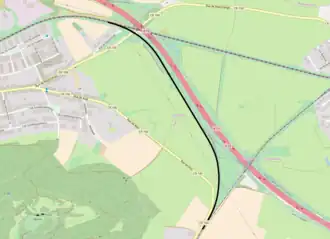 Spoorlijn Y Brucherberg - Y Scheuerbusch op de kaart