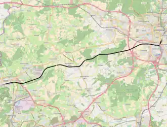 Spoorlijn Luxemburg - Pétange op de kaart