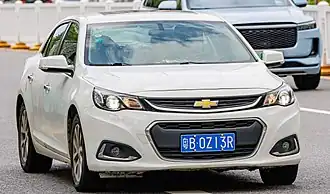 Een Chevrolet Malibu uit 2013
