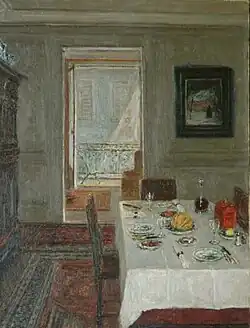 Feesttafel ten huize van de schilder te Brussel