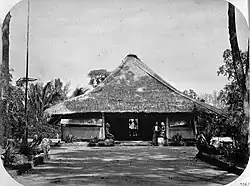 Pasanggrahan (gastenverblijf) in de naaste omgeving van de Borobudur