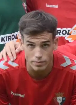 Pérez in 2018 als speler van Osasuna