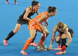 Van der Pols in actie tegen Australië (2016)