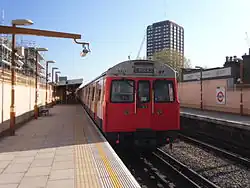 Materieel C in 2014 op weg naar het noorden.