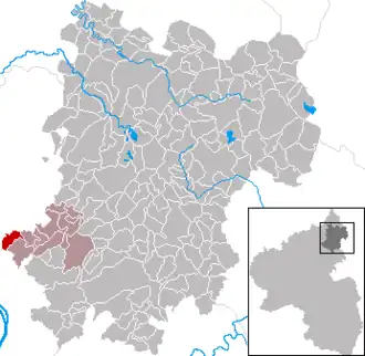 Kaart van Caan (Westerwald)