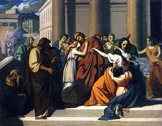 Oedipus verlaat Iocaste (Alexandre Cabanel)