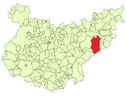 Kaart van Cabeza del Buey