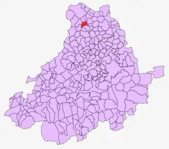 Kaart van Cabezas del Pozo