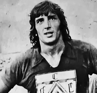 Saccardi in 1974 als speler van Ferro Carril Oeste