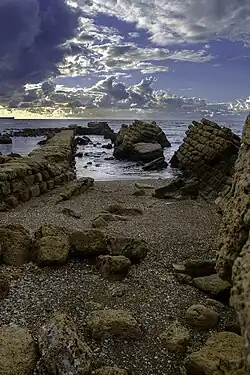 Restanten van een van de pieren