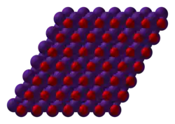 Kristalstructuur van cesiumoxide