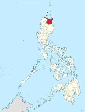 Locatie van Cagayan in de Filipijnen