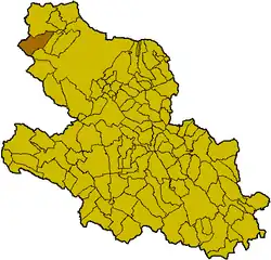 Locatie van Cagnano Amiterno in L'Aquila (AQ)