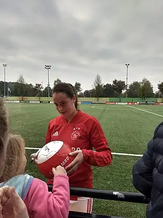 Dijkstra na haar debuut in de Eredivisie