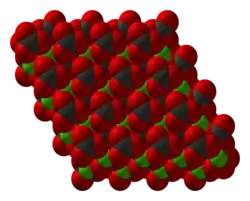 Kristalstructuur van calciumcarbonaat