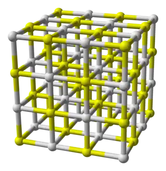 Kristalstructuur van calciumsulfide