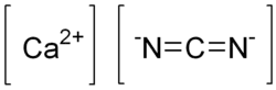 Structuurformule van calciumcyaanamide
