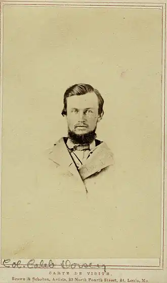 Carte de visite van kolonel Caleb Dorsey