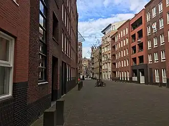 De Calilopestraat, gezien vanaf het Muzenplein
