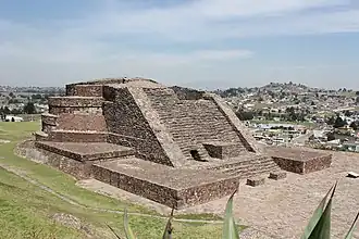 Cirkelvormige tempel in Calixtlahuaca