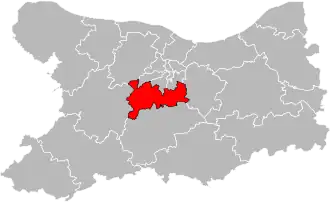 Locatie van het kanton