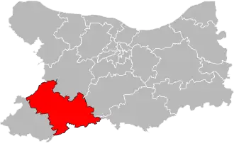 Locatie van het kanton