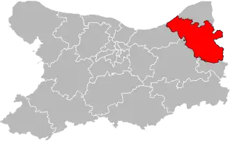 Locatie van het kanton