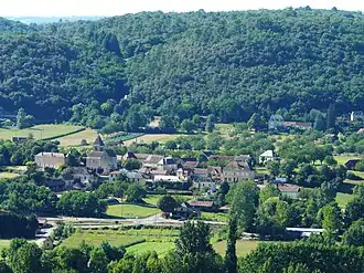 Gezicht op Calviac-en-Périgord
