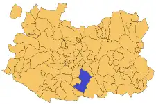 Kaart van Calzada de Calatrava